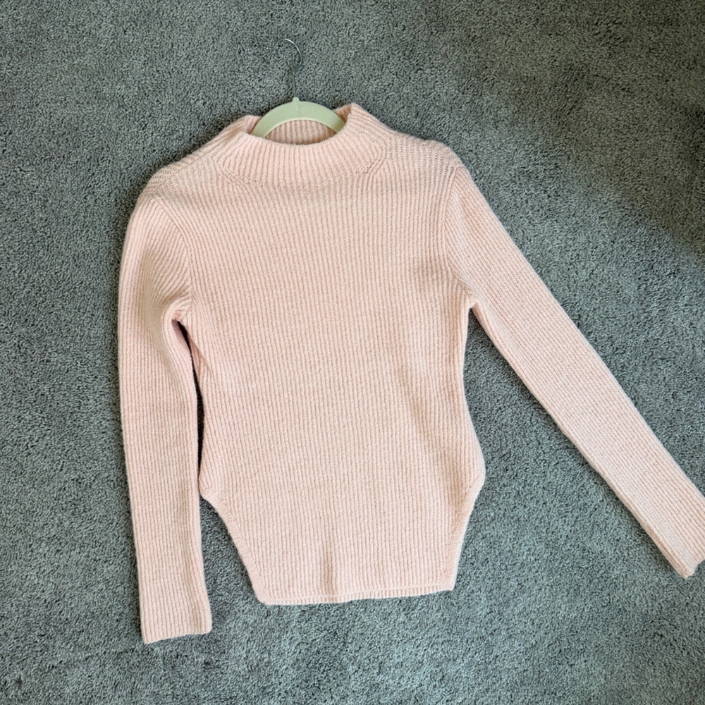 Mango Soft Pink Knit Top